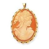 14k 35mm Shell Cameo Pin/Pendant