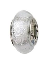 Sterling Silver Smaller April Murano Zable Bead BZ4004