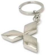 Mitsubishi 3D Logo Keychain Ring