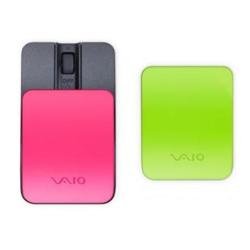 Sony Vaio Bluetooth Laser Mouse Vgp-bms15/p - Mouse - Laser - 2 Button(s) - Wireless - Bluetooth - Green, Pink Picture