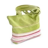 Alpaca wool handbag, 'Lime Strawberry '