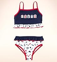 Square Neck Beach Hut Frill Bikini