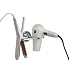 FLAT iron and HAIR dryer HOLDER in POLISHED chrome