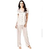 Per Una Revere Collar Spotted Satin Pyjamas