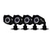 Night Owl Security CAM-4PK-CM245 4-Pack Color Wired Cameras with 45 Feet Night Vision, 240 Feet of Cable and Vandal Proof 3-Axis Mounting Brackets