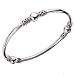 Sterling silver one piece bangle