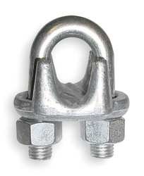 Dayton 2VKJ4 Wire Rope Clip, Iron, 3/8 In