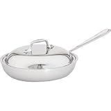 All-Clad Tri-Ply Stainless Steel 9 inch French Skillet w/Domed Lid (41096)