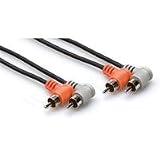 Hosa CRA-201RR 1 Meter RCA RA to Same Dual Cable
