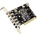 Electronics : Pci Card 5-port (4+1) Usb + 3-port Firewire - DYNAMODE - USB-5PCI-3PFW