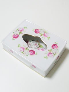 po24♪ローズＰティッシュケース 