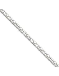 Sterling Silver 3.25mm Byzantine Chain QBZ080-8"