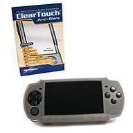 Sony PSP Slim FlexiSkin and ClearTouch Bundle (ClearTouch Anti-Glare, Frosted Clear)