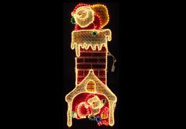 【コロナ産業】　ホーム・イルミネーション　ホログラフィック サンタ2