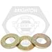 Flat Washer, 3/8", Alloy Steel, Zinc Yellow, SAE, Made In USA, 100 Pack