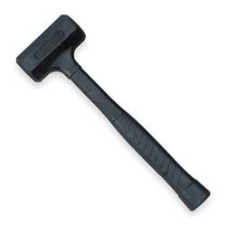 Westward 4YR64 Dead Blow Hammer, 1 1/8 Lb, Steel w/Rubber