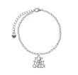 "Flip, Twist, Cheer" - Silver Plated Elegant Charm Bracelet [Jewelry]