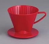 Plastic Filter Cone #2 Medium Coffee Maker Black or Red