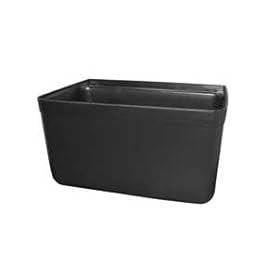  Update International SB-7BK Plastic Silverware Bin - Black