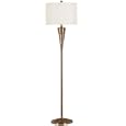Hunter Lighting Accolade One-Light Floor Lamp, Antique Brass with Off-White Drum Shade #03481 by Hunter
