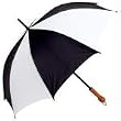 All-Weather&trade; Elite Series 48" Black and White Auto Open Sports Umbrella