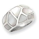 Sterling Silver Mother of Pearl Ring