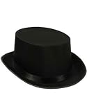 New Deluxe Black Magician Butler Formal Costume Top Hat