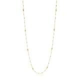 Mizuki 14k Necklace Wrapped Mixed Bead Chain 1
