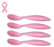 Zak Designs Gemini 6-Ounce Spoon Set, Pink, Set of 4