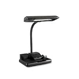 Catalina Lighting 09015108130 Deluxe organizer fluorescent desk lamp, gooseneck, 26-1/2 high, black