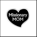 Lapel Pin LDS Missionary Mom in Black Velvet Gift Box