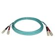 Tripp Lite N806-02M 10Gb Multimode Duplex 50/125 LSZH Aqua Fiber Patch Cable SC/SC - 2M (6ft)