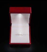 Generic High-end Jewelry Box Couple Ring Box LED Marry Ring Box Wedding Birthday Necklace Gift Box