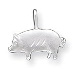 Sterling Silver Pig Charm