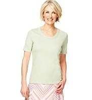 Classic Collection Pure Cotton Ladder Stitch Trim Top