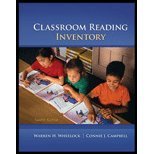 Classroom Reading Inventory by Wheelock,Warren; Campbell,Connie; Silvaroli,Nicholas. [2011,12th Edition.] Spiral-bound