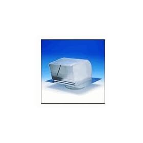 12" Galvanized Steel roof cap with Backdraft Damper - Duct Connection & Screened Exhaust Opening - RC12 Fantech-RC12