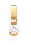 CZ PENDANT 1.05CT.TW. FITS 6MM IN 14K YELLOW GOLD