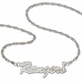 New York Rangers Rangers Sterling Silver Script Necklace