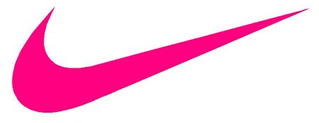 Nike Swoosh Logo Vinyl Sticker Decal-Deep Pink-6 Inch