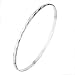 Sterling silver slave bangle hammered finish
