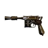 Star Wars: Episode V: Empire Strikes Back Han Solo SDCC Exclusive 'Black Chrome' Blaster Scaled Replica