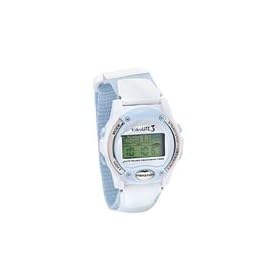 Vibralite 3 Vibration Watch with Velcro Band - Light Blue/White