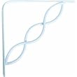 Knape & Vogt 200C WH 8 Decorative L Bracket