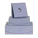Suede Nested Keepsake Boxes - Baby Blue