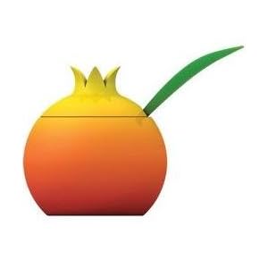 Alessi OrienTales Fruit Sugar Bowl with Spoon by Alessi