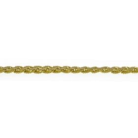 24k Yellow Gold 3.3mm Orient Link Chain Necklace - 18 Inch