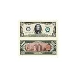 Novelty & Fake Money John Tyler Million Dollar Bill (pack Of 100) Pack of 100 pcs
