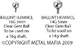 16G AND 14G INTERNALLY THREADED REPLACEMENT BALLS W/ GEM BALLINT163MMCL - 16G 3MM CLEAR GEM BALL TO BE USED ON 16G SHAFT