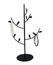 12"h Metal Jewelry Bangle Bracelet Holder Organizer Stand Tree with Ring Holder Base